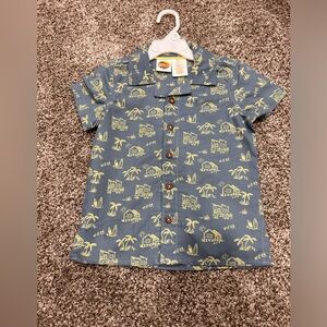Dickies Blue Kids Hawaiian Shirt